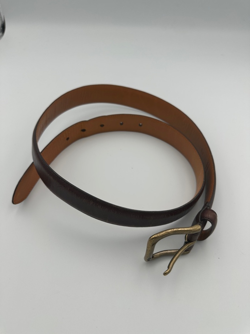 Polo Ralph Lauren Vintage Italian Leather Belt Sz34 Used - Picture 9 of 12
